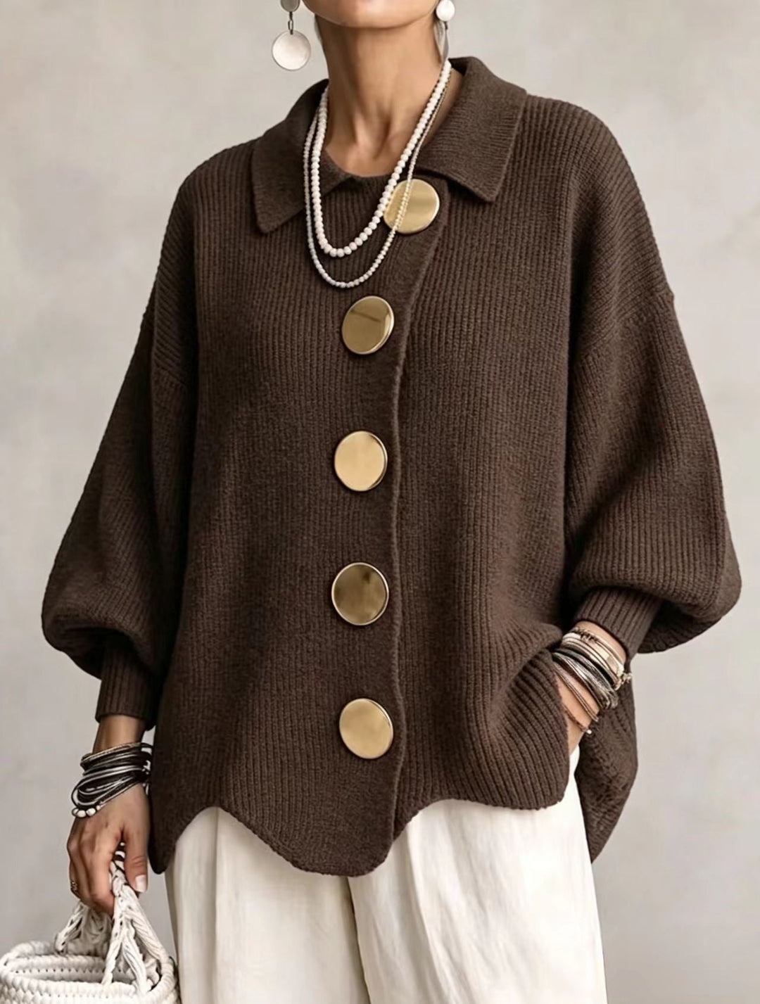 Kaelinae - Cardigan oversize pesante
