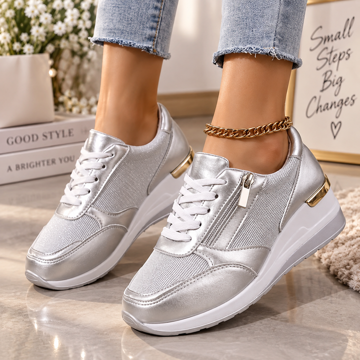 Annice - Sneakers comode con zip laterale