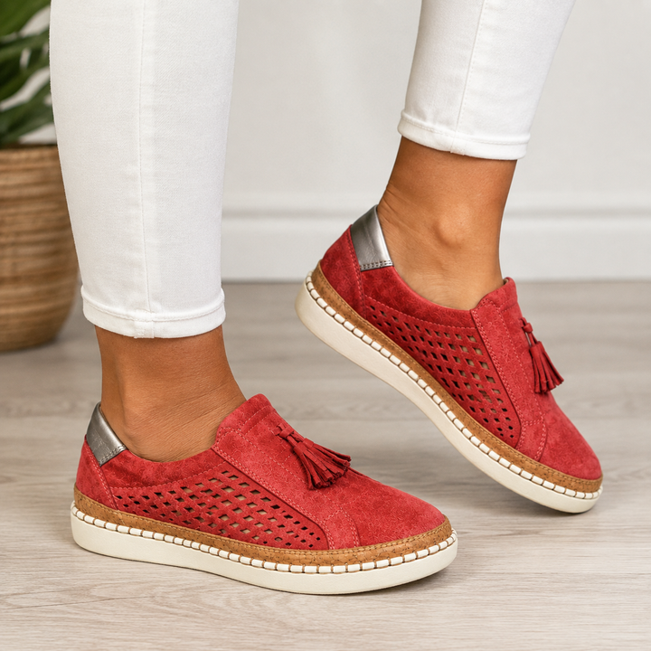 Anceline - Sneakers confortevoli con inserto traforato