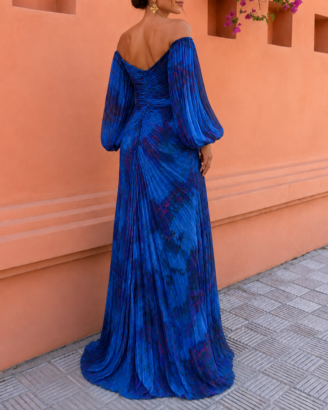Avalora - Abito lungo floreale elegante