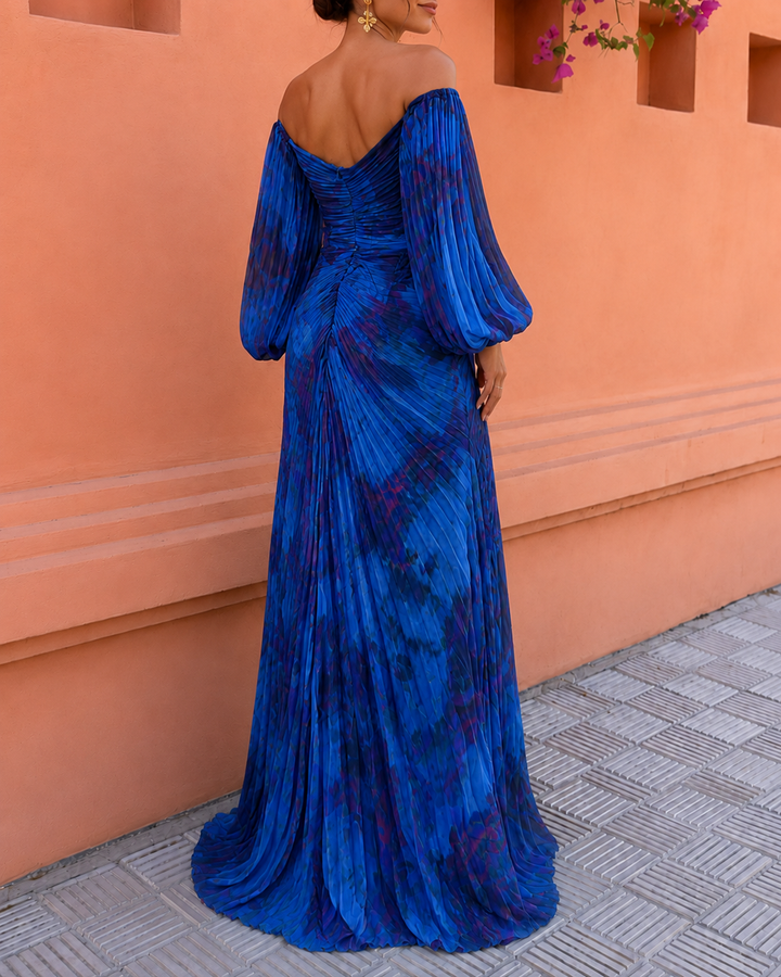 Avalora - Abito lungo floreale elegante