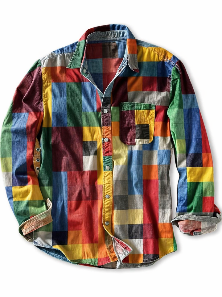 Daelmont - Camicia a maniche lunghe con vestibilità rilassata