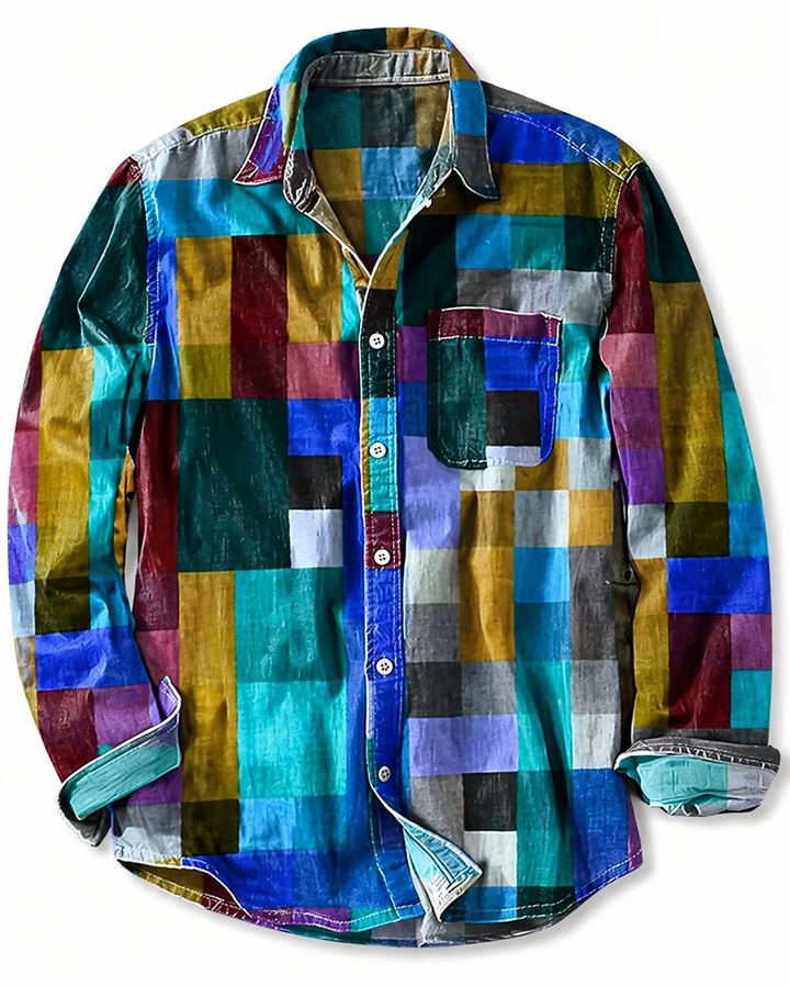 Daelmont - Camicia a maniche lunghe con vestibilità rilassata