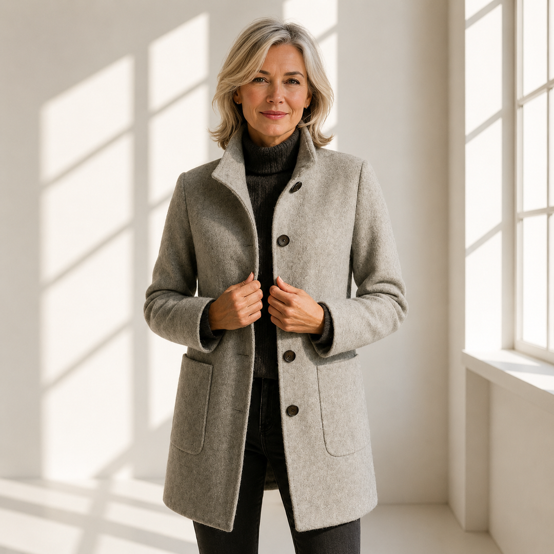 Elanique - Cappotto sartoriale morbido al tatto