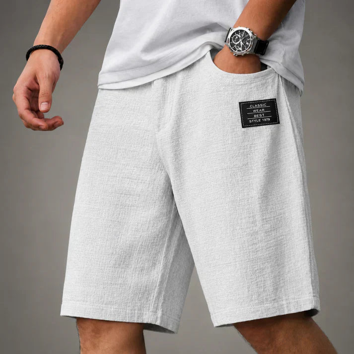 Caelan - Bermuda in lino pregiato