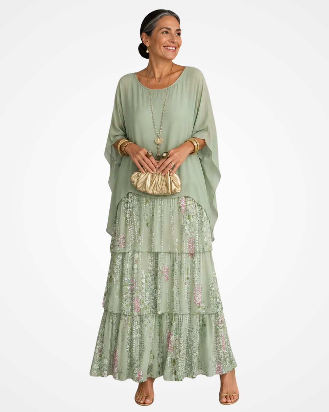 Sylvia - Abito maxi fluido soft touch