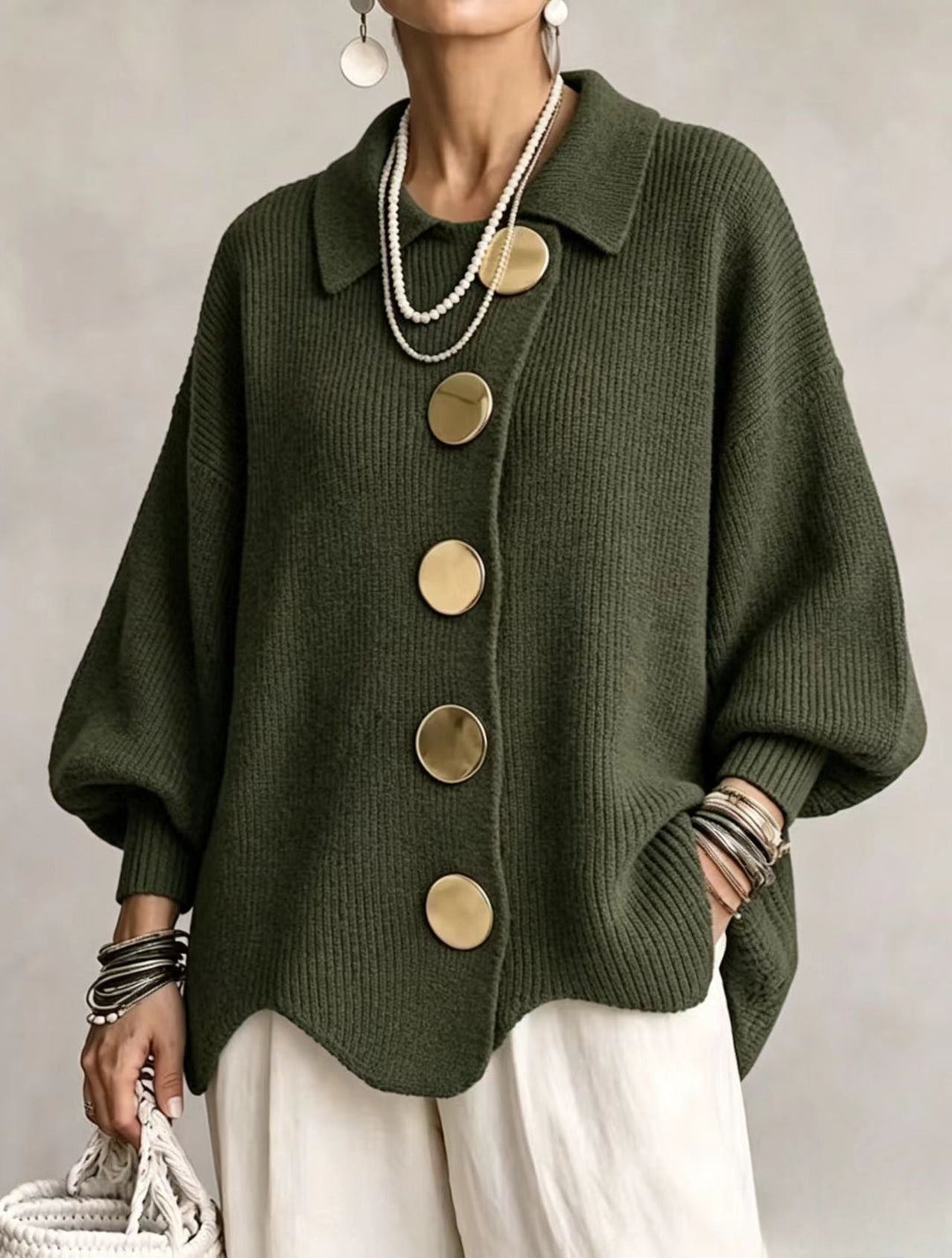 Kaelinae - Cardigan oversize pesante