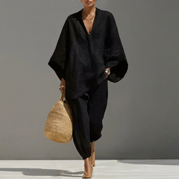 Millie - Coordinato due pezzi in lino leggero