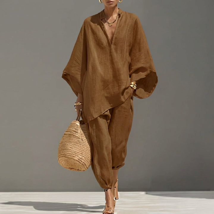 Millie - Coordinato due pezzi in lino leggero
