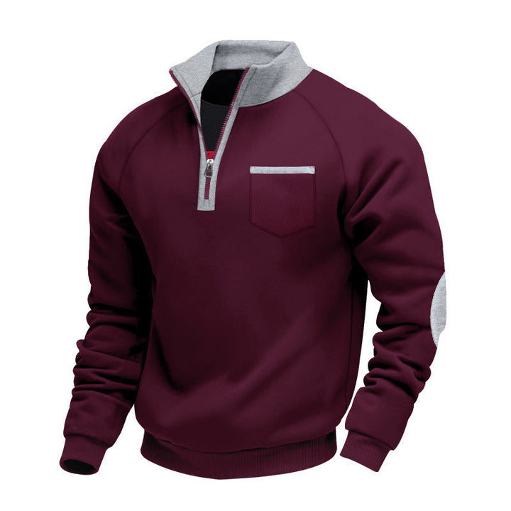 Ivervane - Maglione a mezza zip morbido al tatto