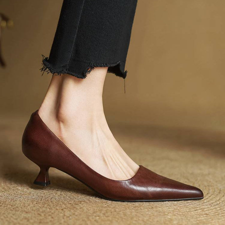 Serelina - Décolleté eleganti a punta con tacco kitten