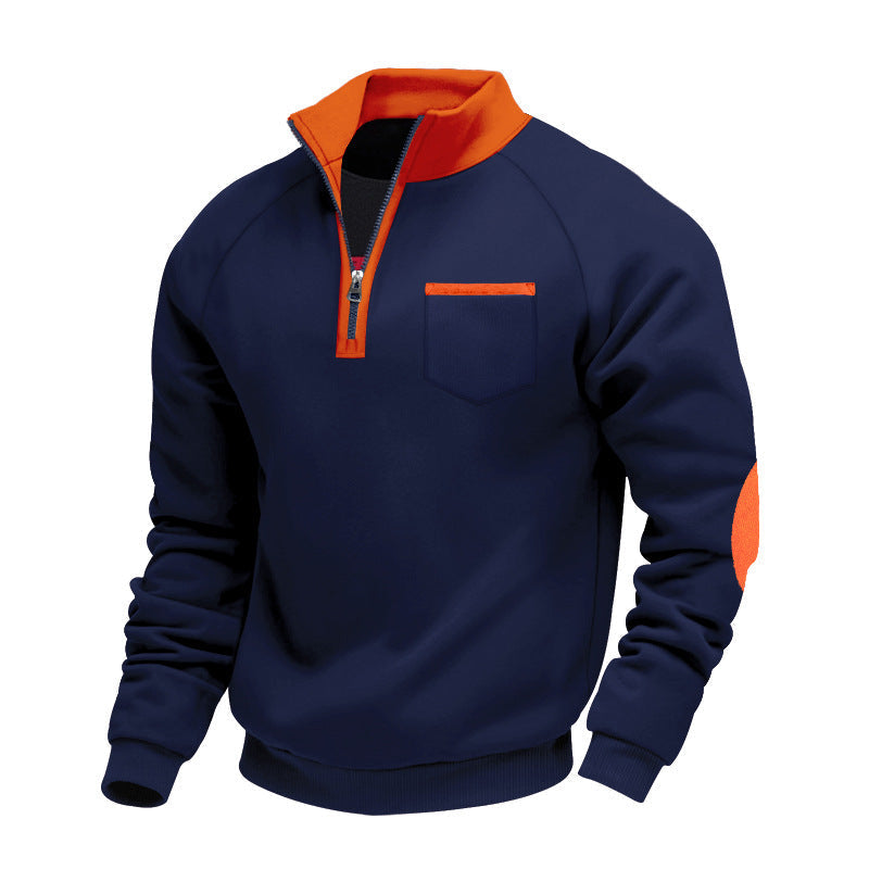 Ivervane - Maglione a mezza zip morbido al tatto