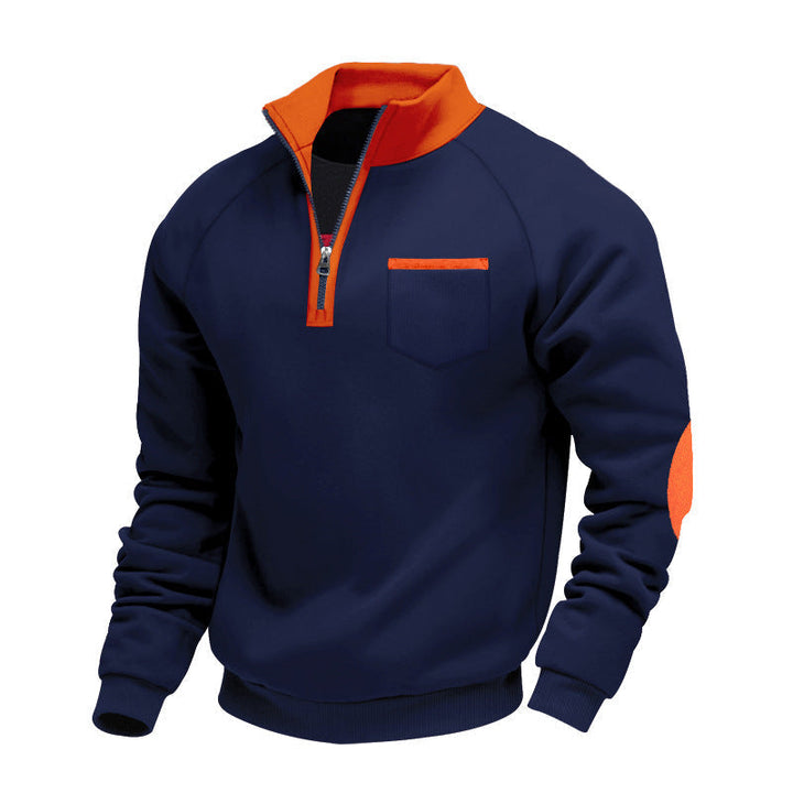 Ivervane - Maglione a mezza zip morbido al tatto