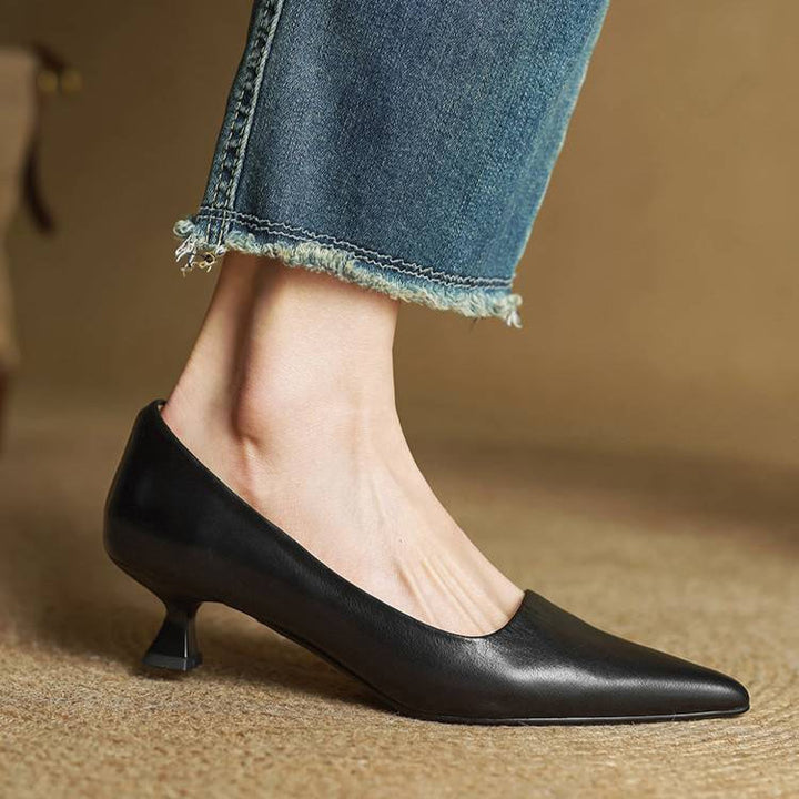 Serelina - Décolleté eleganti a punta con tacco kitten