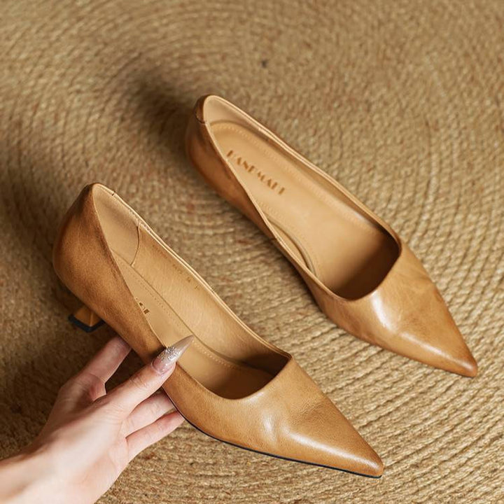 Serelina - Décolleté eleganti a punta con tacco kitten