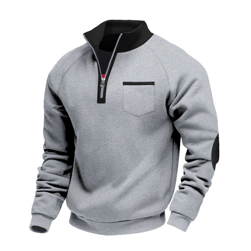 Ivervane - Maglione a mezza zip morbido al tatto