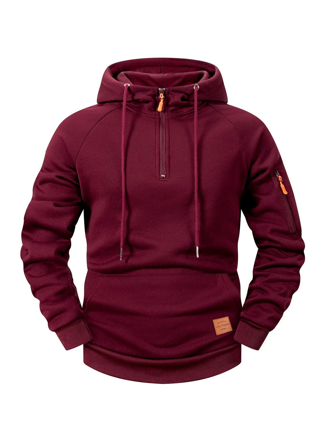Quenford - Felpa con zip morbida al tatto