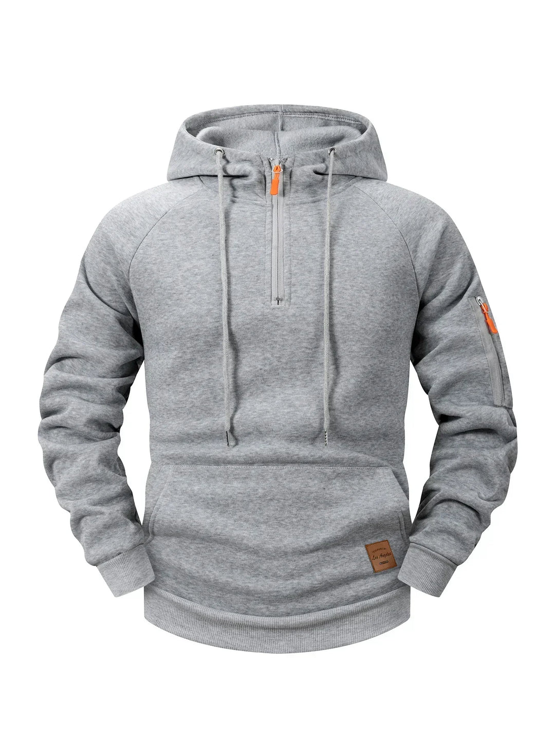 Quenford - Felpa con zip morbida al tatto