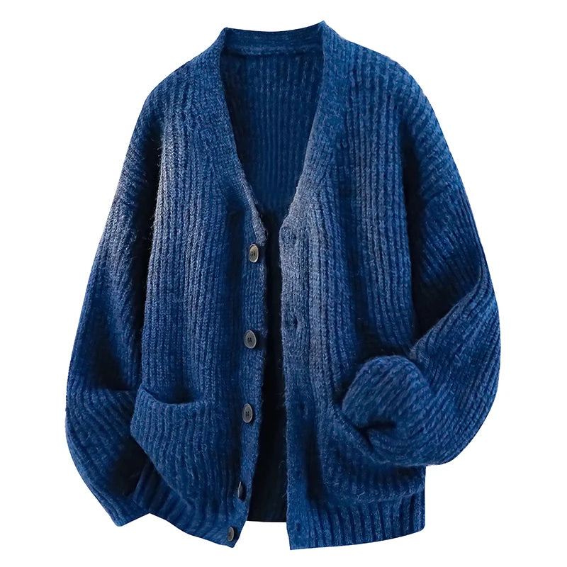 Galienne - Cardigan oversize con scollo a V e tocco morbido