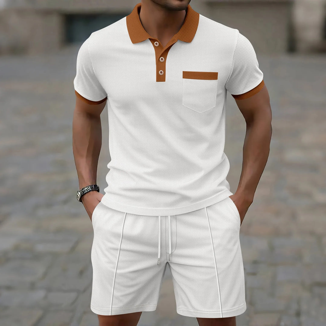 Huxford - Coordinato con polo effetto morbido al tatto