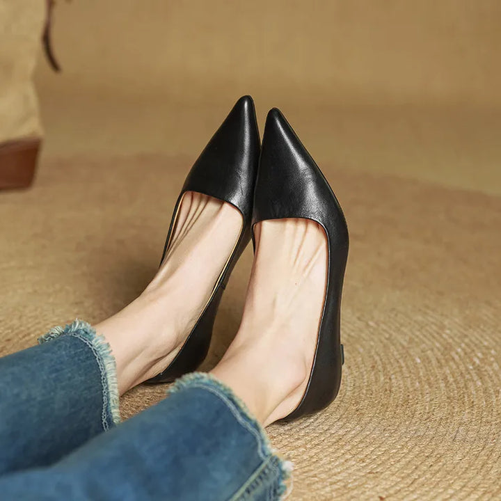 Serelina - Décolleté eleganti a punta con tacco kitten