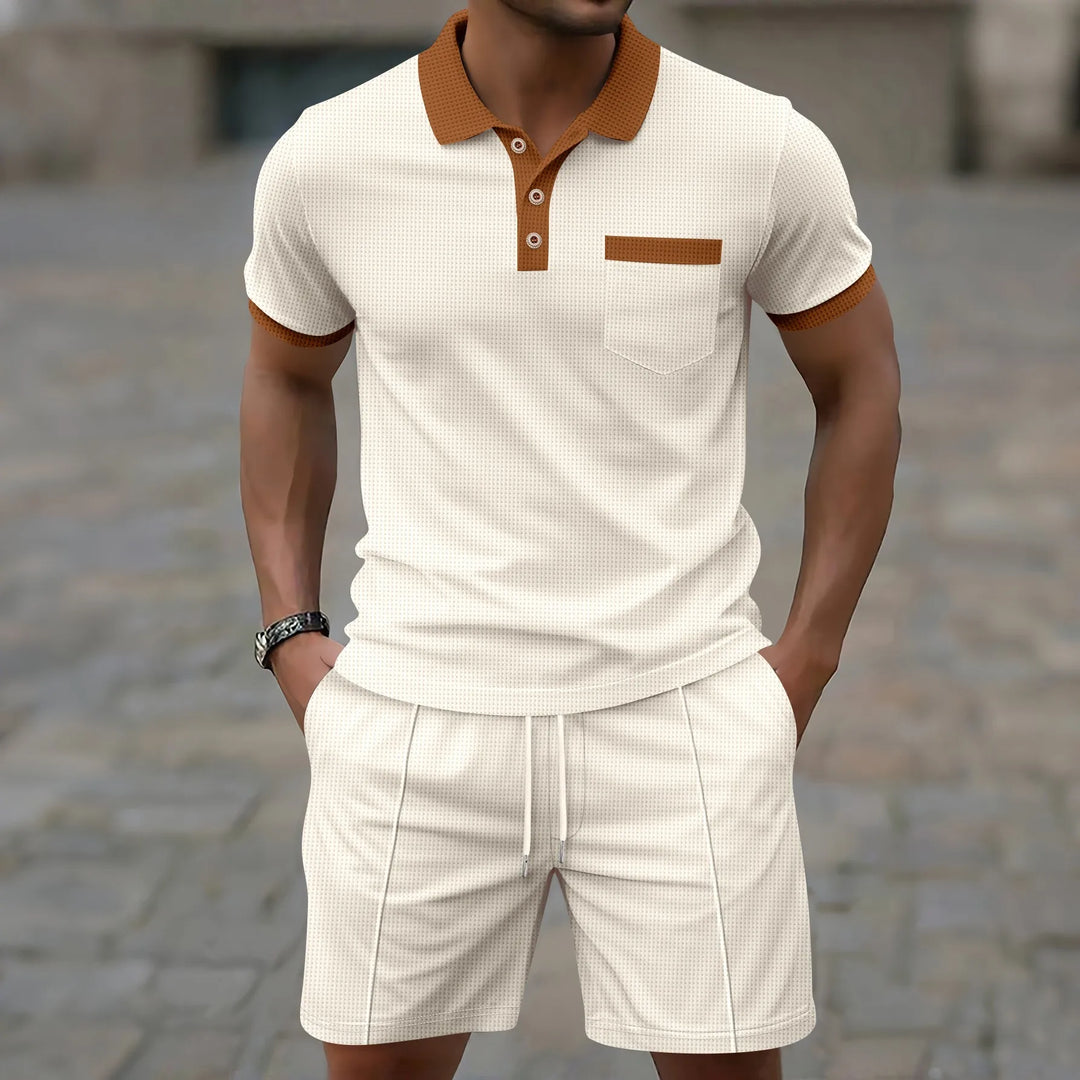 Huxford - Coordinato con polo effetto morbido al tatto