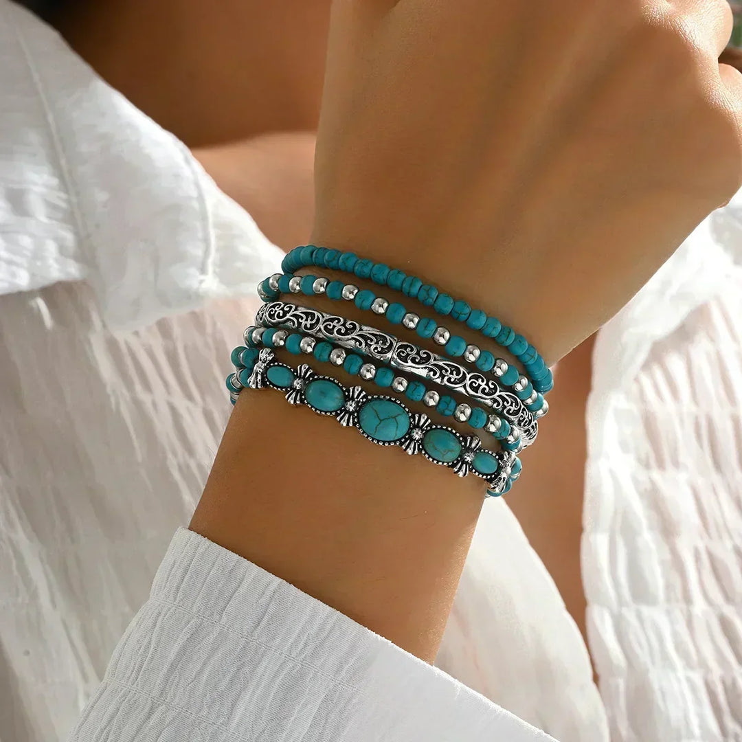 Veranisse - Set di bracciali boho-chic eleganti