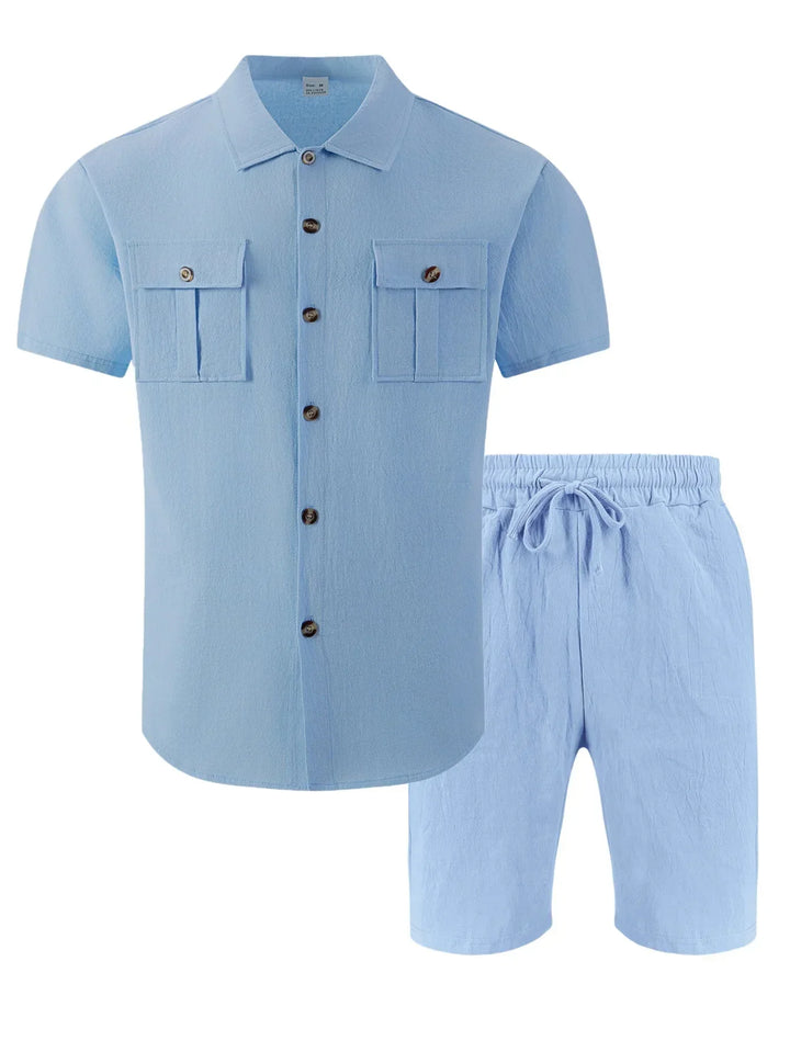 Dunley - Set coordinato camicia e shorts