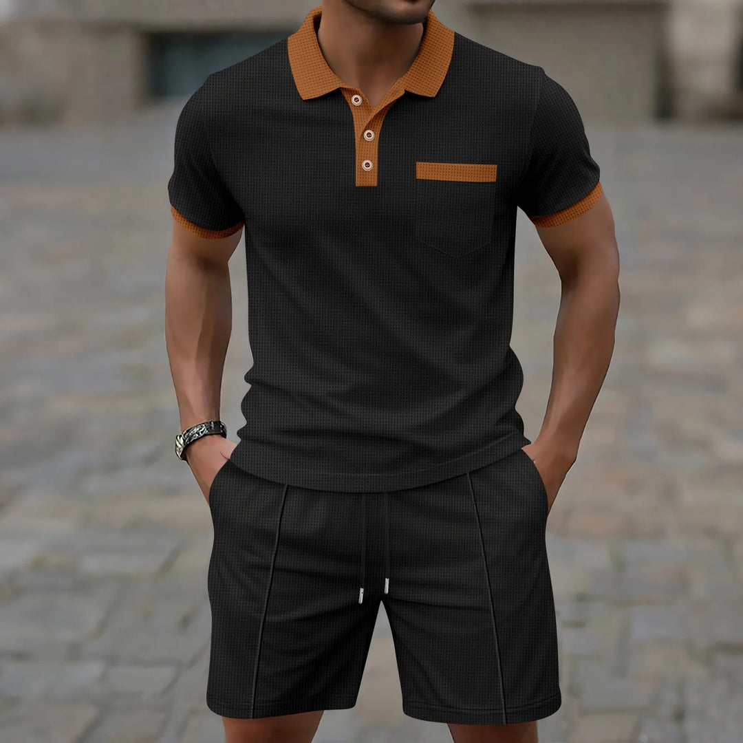 Huxford - Coordinato con polo effetto morbido al tatto