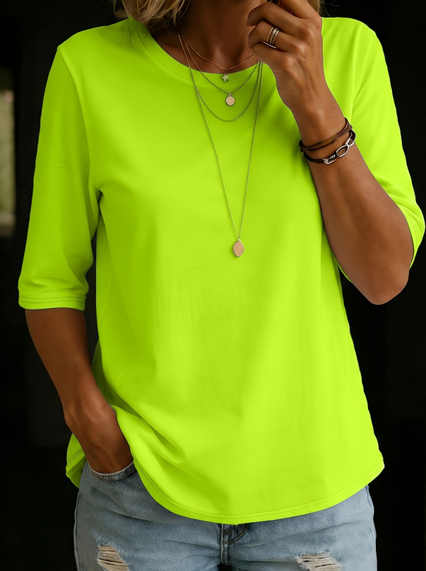 Isara - T-shirt a maniche tre quarti dal tocco morbido