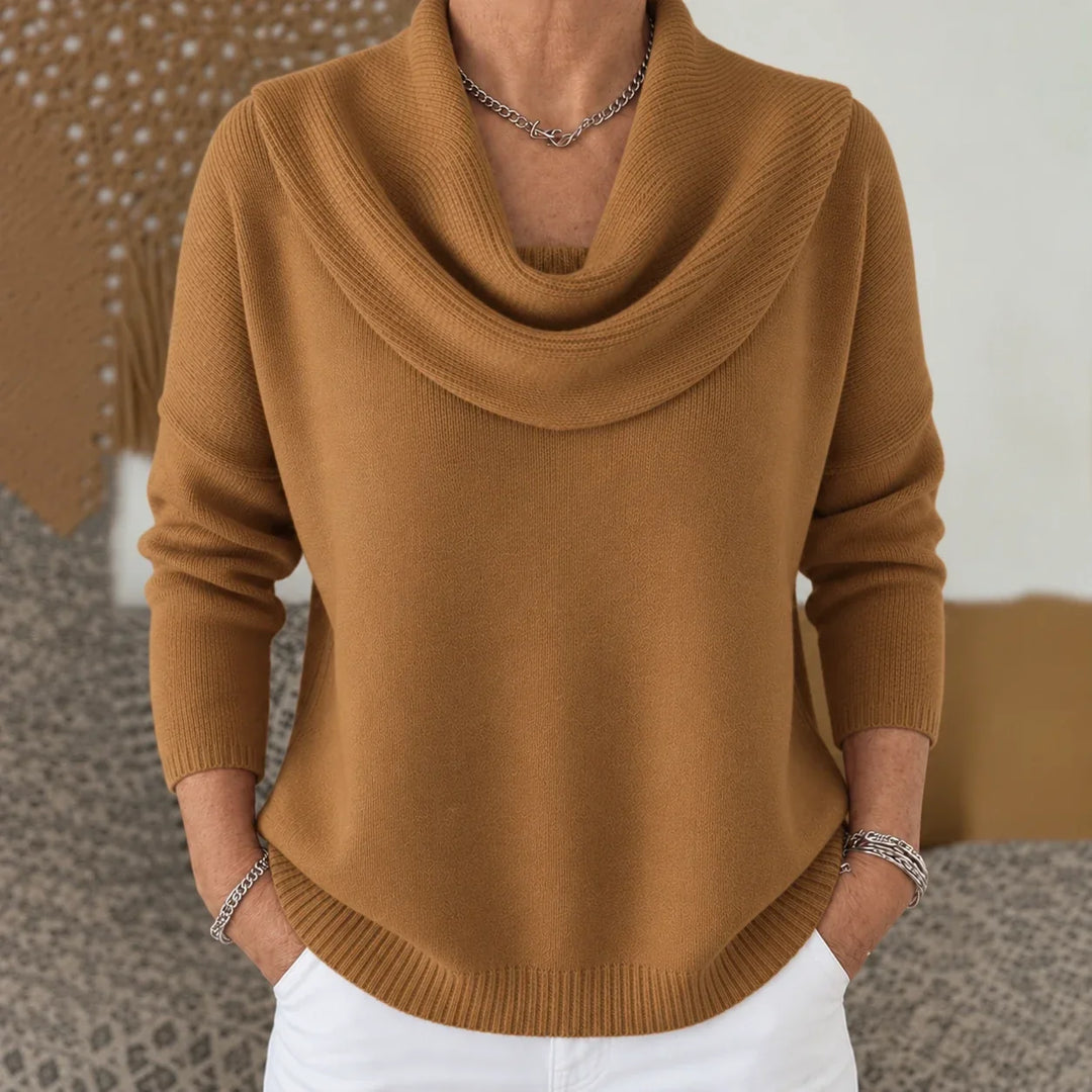 Esti - Maglione con collo ad anello morbido al tatto
