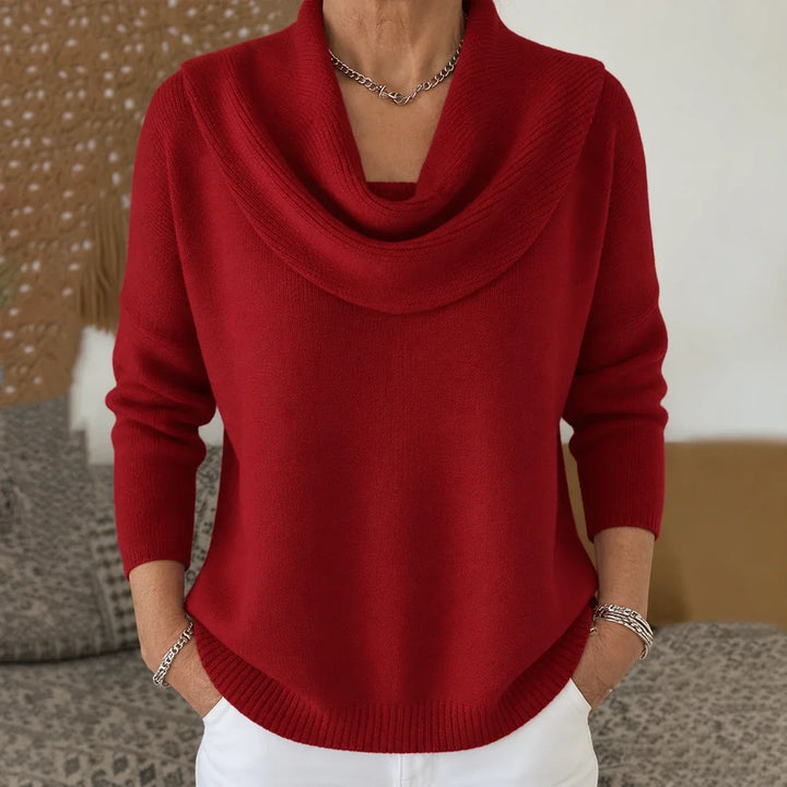 Esti - Maglione con collo ad anello morbido al tatto
