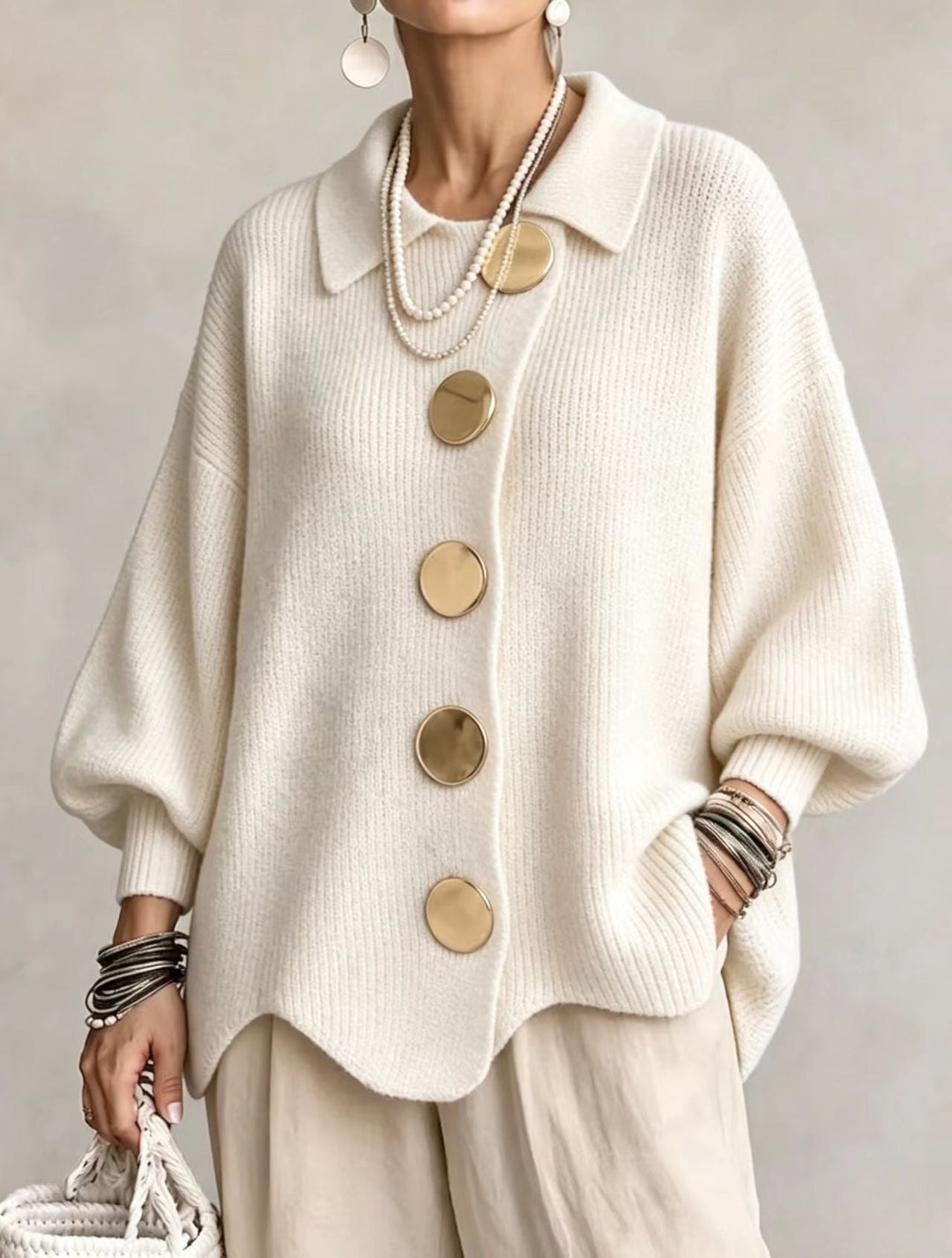 Kaelinae - Cardigan oversize pesante