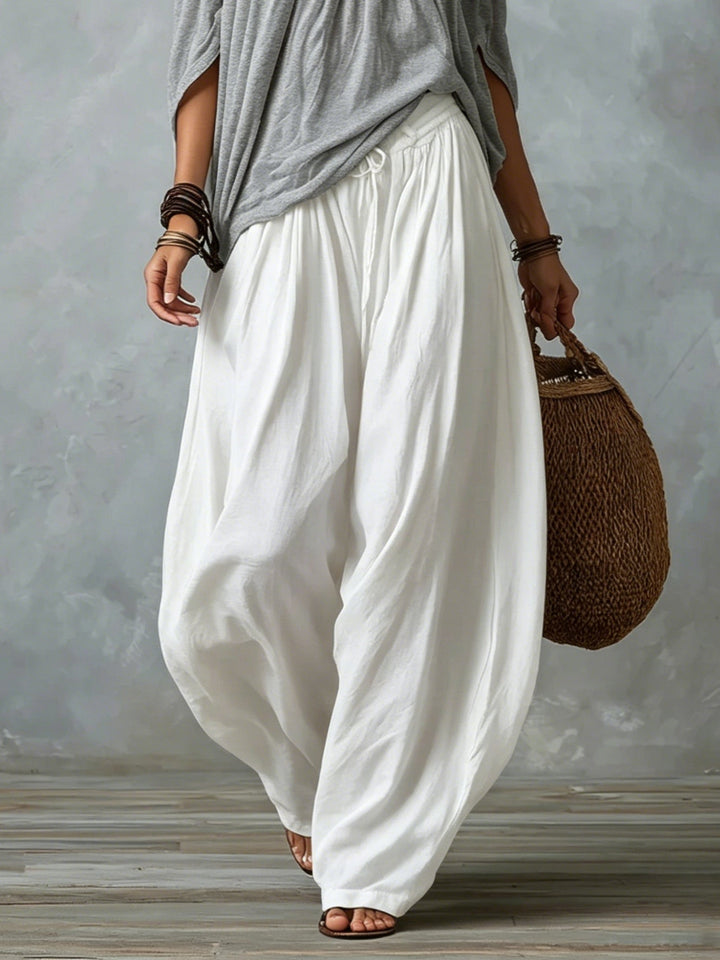 Beatha - Set coordinato fluido con scollo Bardot