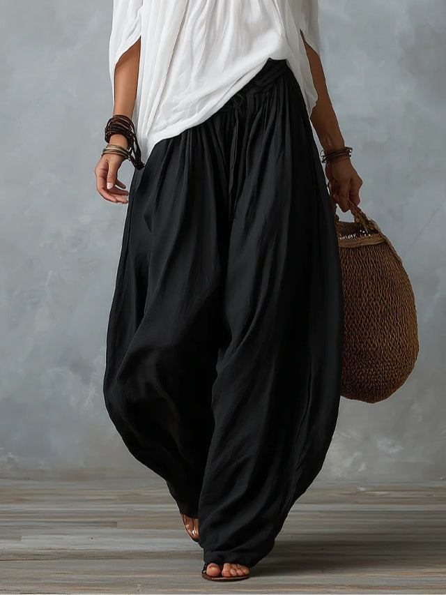 Beatha - Set coordinato fluido con scollo Bardot