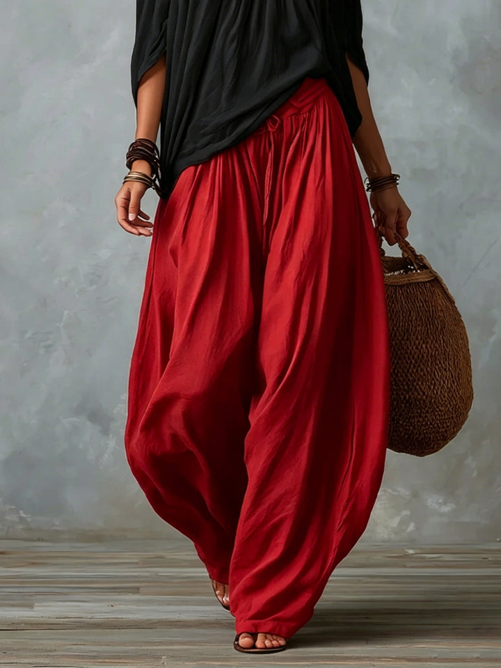 Beatha - Set coordinato fluido con scollo Bardot