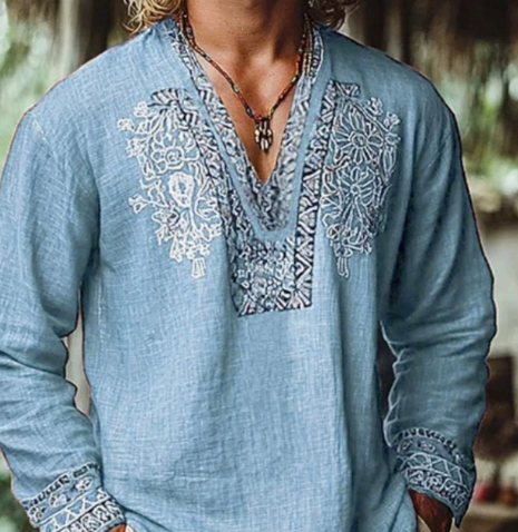 Milford - T-shirt leggera con scollo a V