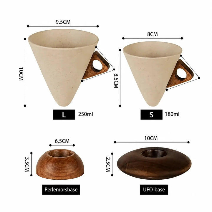 Mabel - Tazza da caffè conica di pregio