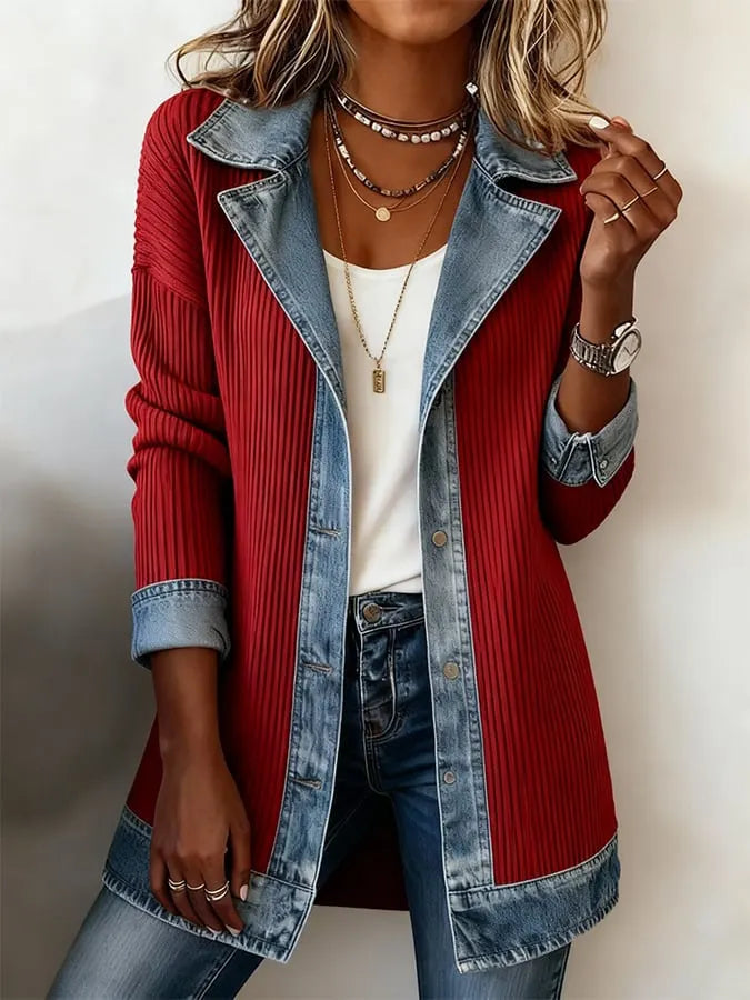 Zyrelle - Cardigan casual a bottoni in maglia