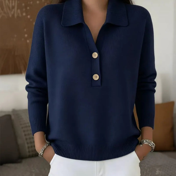 Belisara - Maglione con scollo a V dal tocco morbido