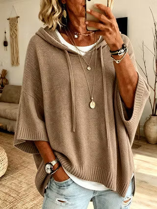 Zoralisse - Maglione con cappuccio oversize e confortevole