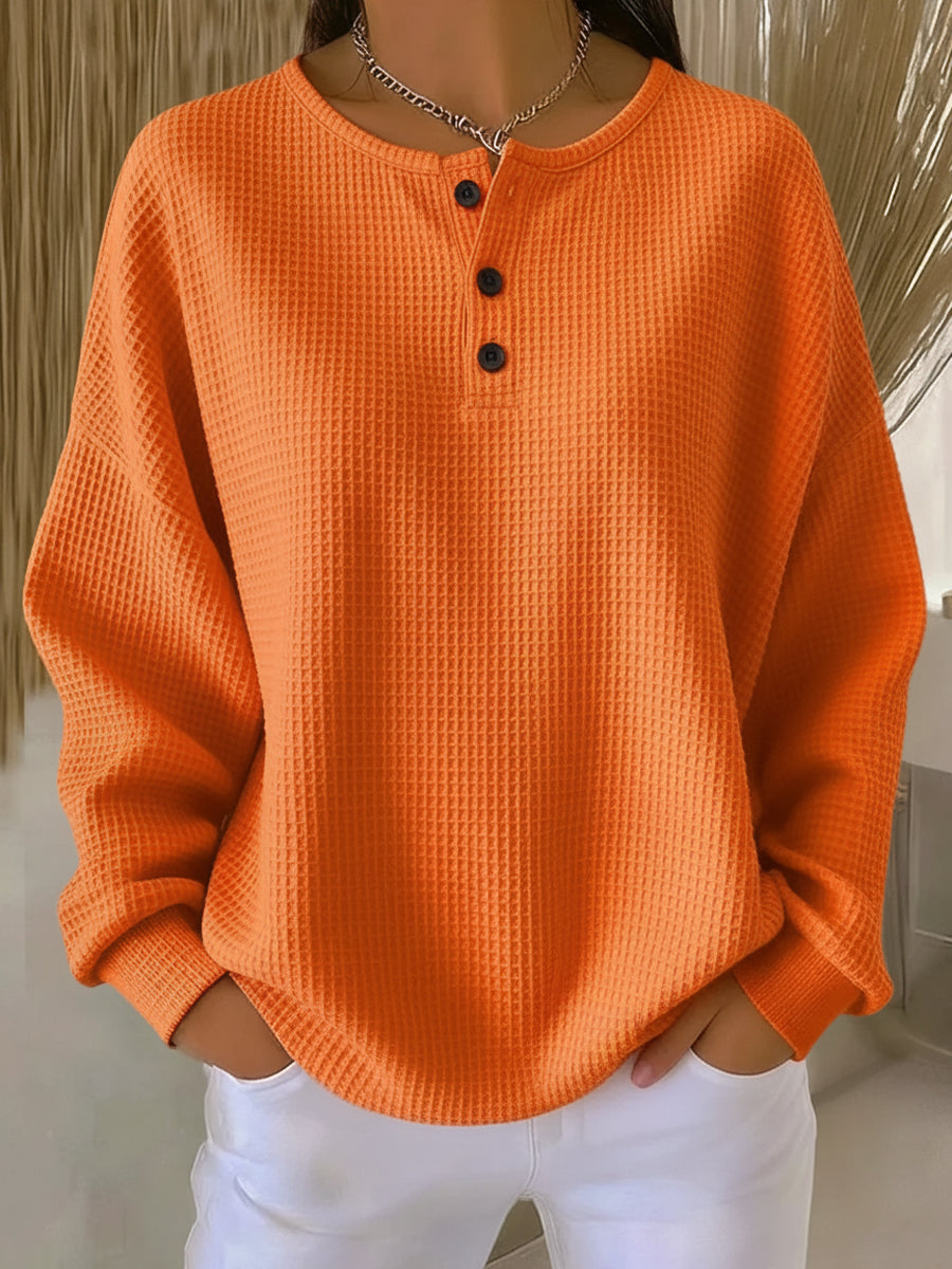 Carabelle - Felpa Henley testurizzata