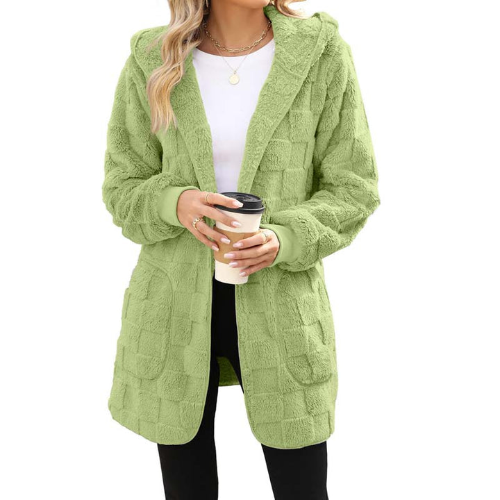 Zinnabelle - Cardigan con cappuccio effetto peluche