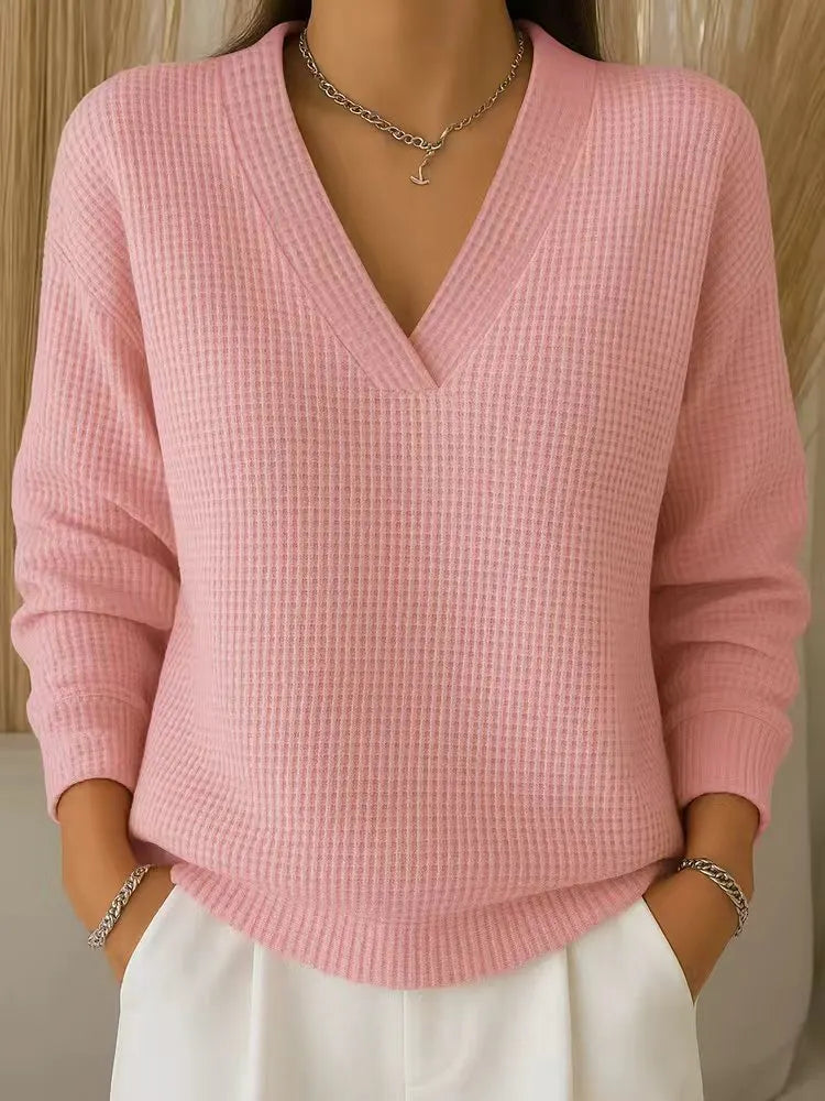 Alouina - Maglione in punto waffle a vestibilità rilassata