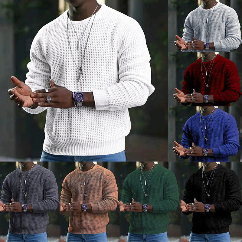Beorn - Maglione girocollo a maniche lunghe testurizzato