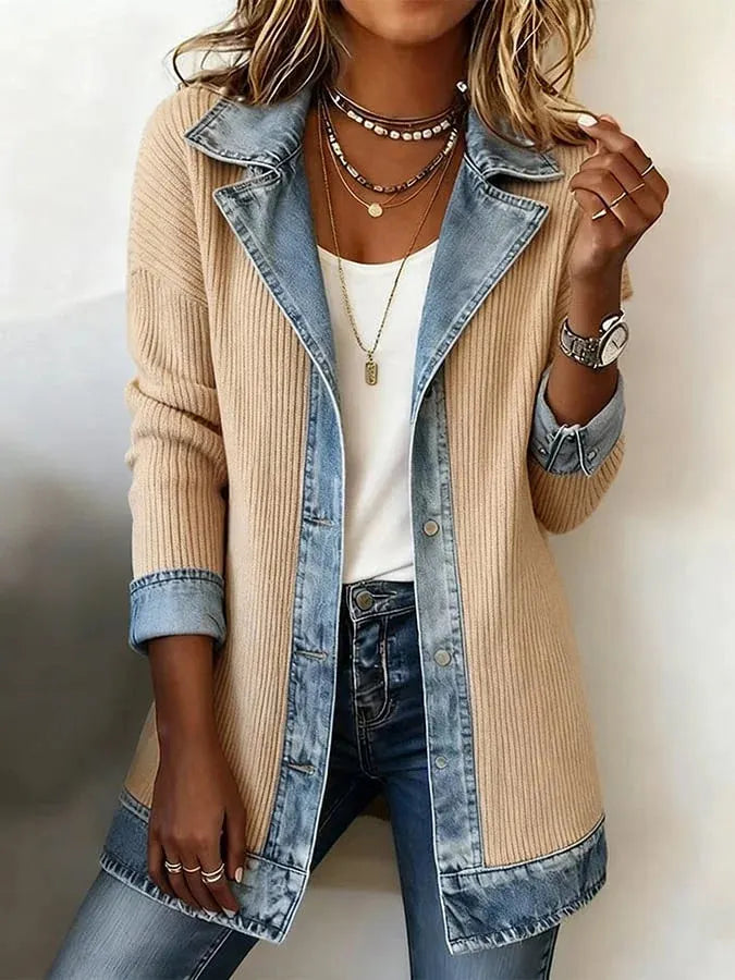 Zyrelle - Cardigan casual a bottoni in maglia