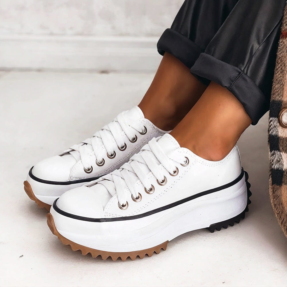 Viveca - Sneakers platform imbottite con lacci