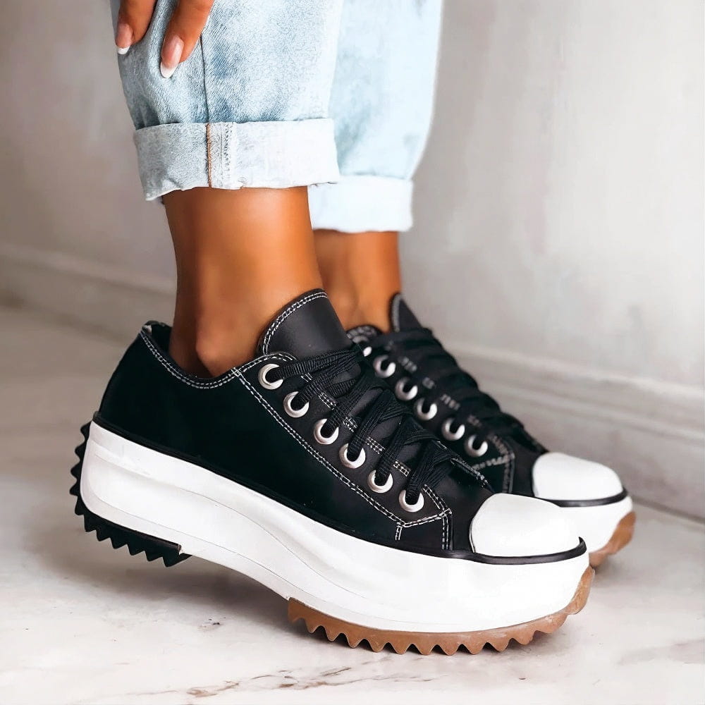 Viveca - Sneakers platform imbottite con lacci