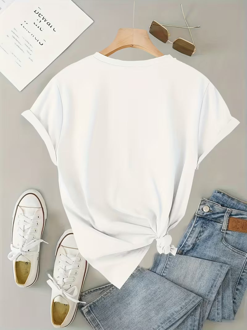 Sarai - T-shirt con stampa cuore di caffè