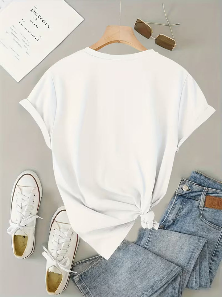 Sarai - T-shirt con stampa cuore di caffè